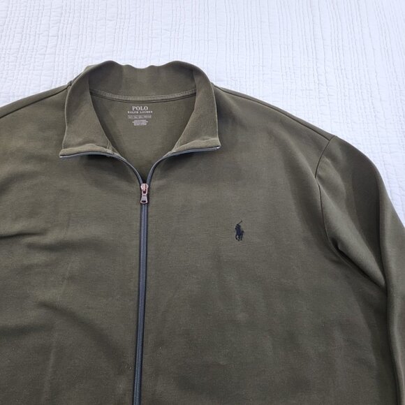 Polo Ralph Lauren Full Zip Knit Performance Jacket Men's XTL Hunter Green EUC - Picture 5 of 16